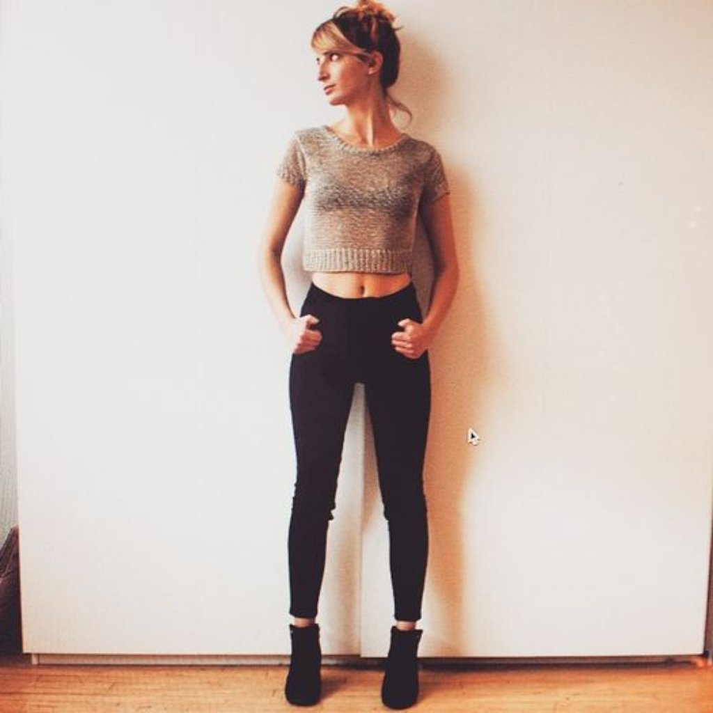 Authentic "Vintage" Kathryn Mccarron La Vega Metallic Gold Mesh Crop Top S